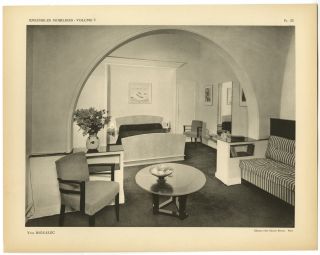 1940 French Art Deco Design Ensembles Mobiliers Folio Moderne Volume 5