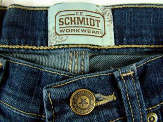 CE Schmidt Womens WorkWear 5 Pocket Stretch Fit Jean Size 8 x 30