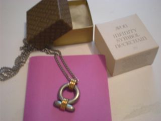 Vintage 1978 Avon Infinity Symbol Egyptian Necklace Neck Chain Box