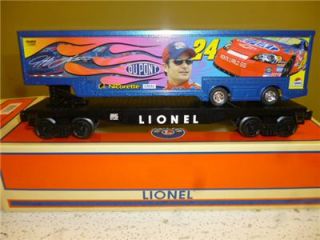 New Lionel Trains Closeouts 26347 Jeff Gordon Flat Car w Trailer 0 027