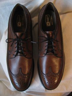 60s Vintage Knapp Mens Custom Leather Oxford Wingtip Brogue Shoes 10 5