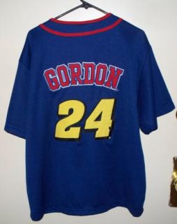 Winners Circle Dupont Jeff Gordon 24 Baseball Jersey Size XL