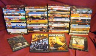 Lof of 72 DVD Movies Top Titles Great Condition w  to USA
