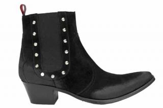 Jeffery West Mens Leather Stud Ankle Boots US 10 UK 9