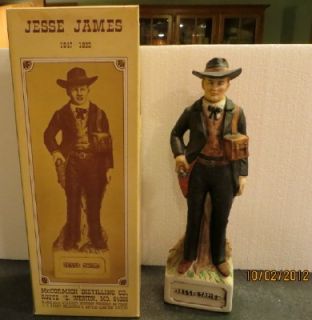 Jesse James McCormick Wild West Gunfighter Whiskey Decanter