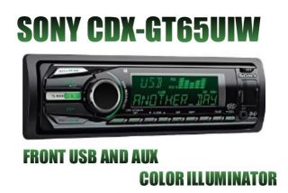 Sony CDX GT65UIW IN DASH CAR RADIO CD/ / WMA WITH FRONT AUX/USB