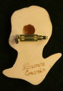 Vintage Florence Ceramics Pin Brooch in Beautiful Condition