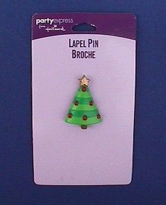 Christmas PIN Small TREE Vtg XMas Jewelry Holiday Lapel BROOCH New