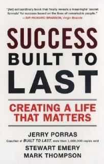 Success Built to Last by Porras Jerry I Emery Stewart Thompson Mark M
