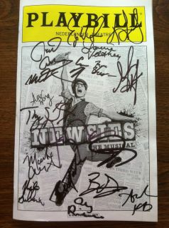  Signed Autographed Playbill Jeremy Jordan NYC Tony NOMINATED8 T