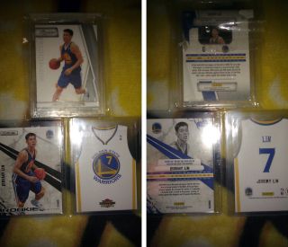 Jeremy Lin rookie lotAll 3 cards(INCLUDED) are very hot and rare$act