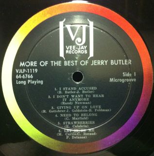Jerry Butler More of The Best of LP VG VJLP 1119 Mono 1965 Mono Record