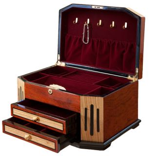 Sonata Luxury Handcrafted Wooden Lock Key Jewelry Box