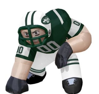  INFLATABLE NEW YORK JETS FOOTBALL PLAYER IN JETS UNIFORM FREE SHIP