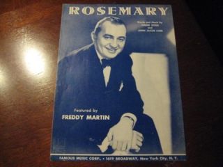 Rosemary 1945 Freddy Martin Jimmie Dodd John Jacob Loeb 3042