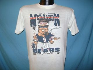 Vintage Jim McMahon Chicago Bears 80s Caricature T Shirt M