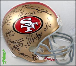 2012 San Francisco 49ers Team Signed F s Football Helmet 30 Autos