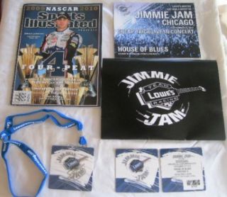 JIMMIE JOHNSON AUTOGRAPH 2012 JIMMIE JAM SIGNED TICKET LOT & 2009 SI