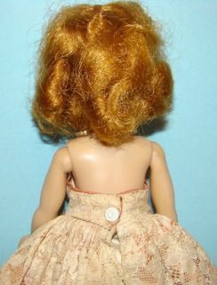 1958 Vogue Jill Doll in Lace Taffeta Dress Redhead