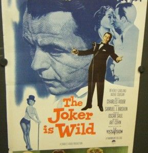 The Joker Is Wild Vintage Movie Poster Frank Sinatra Mitzi Gaynor 1957