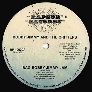 1985 Bobby Jimmy The Critters Bag Bobby Jimmy Jam Rapsur Records OG
