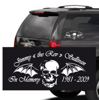  Sevenfold Decal Sticker Rip Memory Jimmy The Rev Sullivan DV7