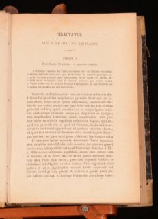 1868 75 4VOL Johann Baptist Franzelin Tractatus Sacramentis Deo Uno