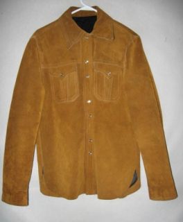 V3176 Jo O Kay Tandy Corp 1970s Leather Coat Size 40