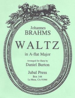  Harp Music Waltz in AB Major by Johannes Brahms arr by D Burton