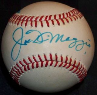 Joe DiMaggio Ted Williams Signed Autographed Baseball LOA Super RARE