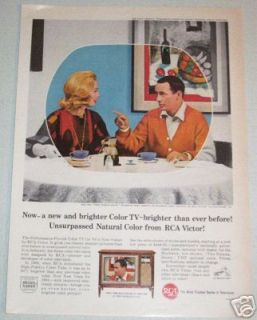 1964 RCA Color Television The Joey Bishop Show Ad Art