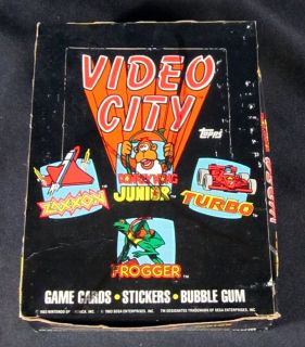 1983 Topps Video City Trading Card Box 36 Packs