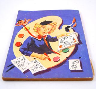 Vintage 1958 Shirley Temple Coloring Book Saalfield