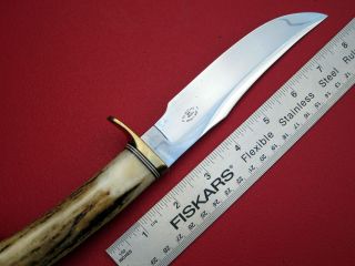 John Kemp Hunting Knife fixed blade Randall Hunting Stag camping kydex