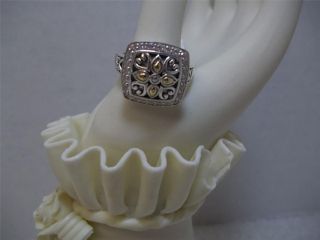 Angela by John Hardy Sterling Diamonique Pave Ring Size 7