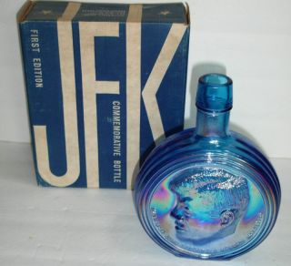 JFK 1st Edition Wheaton Bottle with Box John F Kennedy