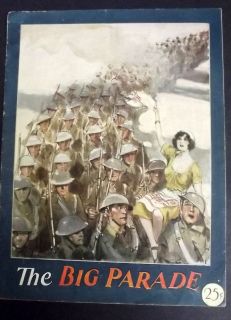 John Gilbert The Big Parade Original Vintage 1925 RARE Movie Program