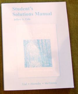  Solutions Manual for Beginning Algebra by Jeffery A. Cole, John Hor