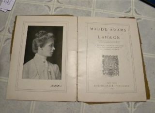 Maude Adams L'Aiglon Pictorial Souvenir Program 1901  