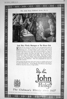 1922 General Sir John Hart Dunne Robertsons John Haig Clubmans Whisky  