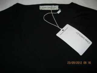 John Smedley Luxury Merino Wool Black Sweaters in Various Sizes  