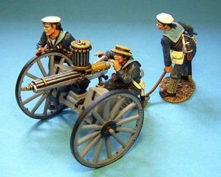 John Jenkins Naval Brigade Gatling Gun and Crew Sudan 1884 85 56mm for Britains  