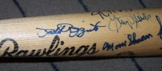 Yankees autographed Bat Old Timers HOFs PSA Online Authentication Item EBA231  
