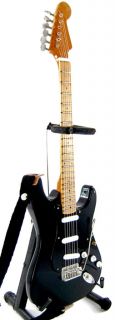 Miniature Guitar David Gilmour Pink Floyd Black Strat  