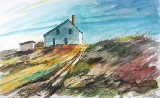 Landscape Original Watercolor Painting JMW Artwork John Williams Impressionism  