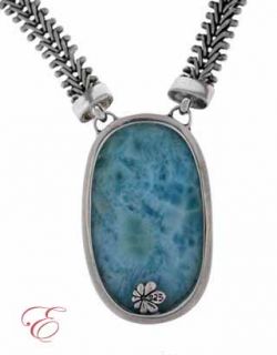 Marahlago Laurie Larimar Sterling Silver Necklace  