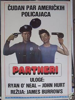 Partners Ryan O'Neal John Hurt YUGO Movie Poster 1982  