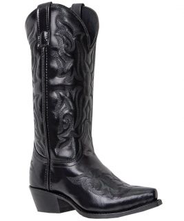 Mens LAREDO Hawk Western Cowboy Boots Leather Wide E W Snip Toe Black 6860  