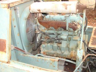 John Deere CD4039 4 Cyl Engine Gardner Denver D25 Tow Behind Air Compressor  