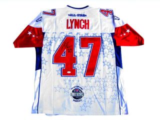 John Lynch Signed Buccaneers 2007 Pro Bowl Jersey JSA  